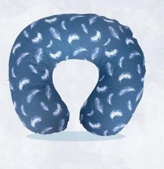 كحلي مع ريش أبيض